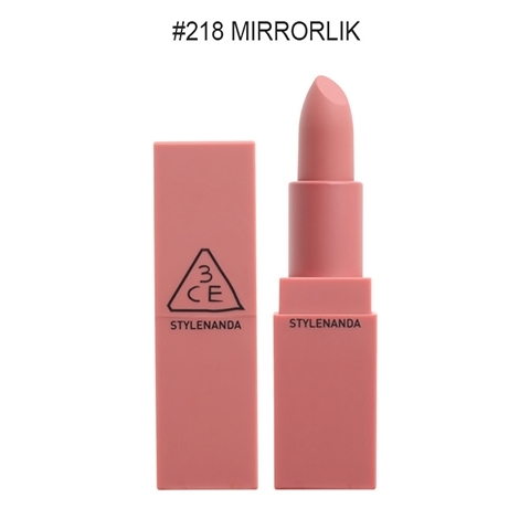 SON 3CE MOOD ON AND ON #218 Mirrorlike - Hồng nude