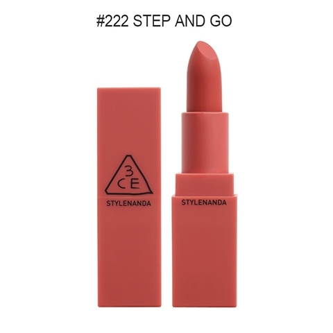SON 3CE MOOD ON AND ON #222 Step And Go - Đỏ Đất