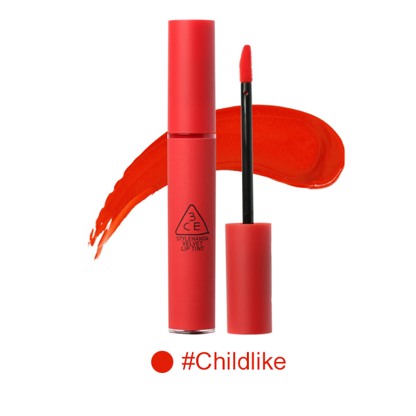 SON 3CE VELVET LIP TINT - CHILDLIKE ĐỎ CAM