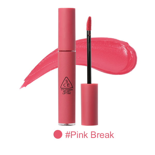 SON 3CE VELVET LIP TINT - MÀU PINK BREAK - HỒNG ĐÀO