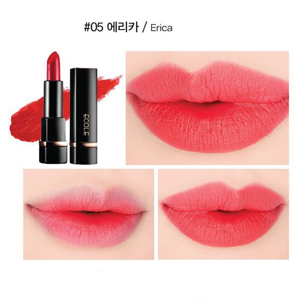 Son thỏi Ecole Shine Black Lipstick 05 Erica