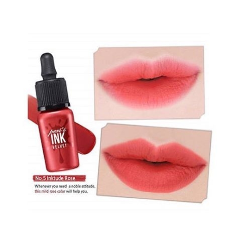 Son kem lì Peripera Peri’s Ink Velvet màu No.5 Inktude Rose