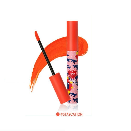 SON 3CE MAISON KITSUNE VELVET LIP TINT #STAYCATION - CAM TƯƠI