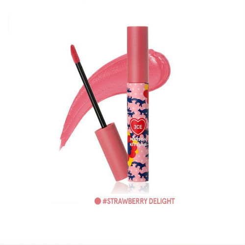 SON 3CE MAISON KITSUNE VELVET LIP TINT #STRAWBERRY DELIGHT - HỒNG SỮA
