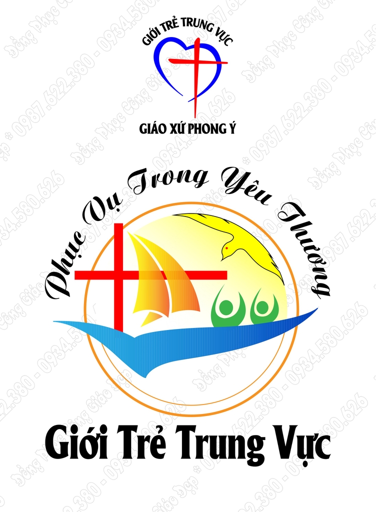 Logo đồng phục công giáo Giới trẻ Trung Vực - Giáo xứ Dũng Vi