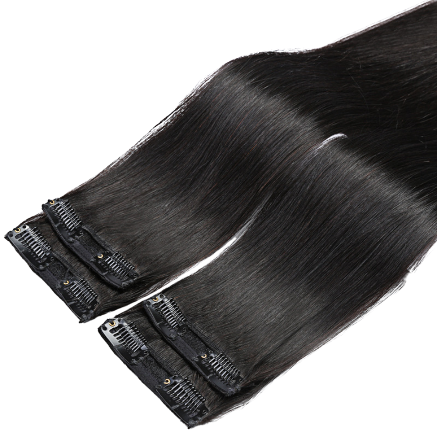 Tóc Giả Kẹp Phím Cao Cấp - Bộ Phím 2 Kẹp Tóc Thật 100%