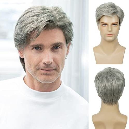 Tóc Giả Nam Nguyên Đầu - Kiểu Side Part Xoăn Châu Âu Bằng Tóc Thật | Wina