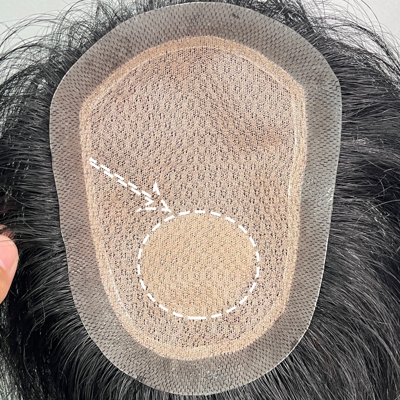 Tóc Giả Nam che Hói - Kiểu Mái Lệch Bằng Tóc Thật | Wina