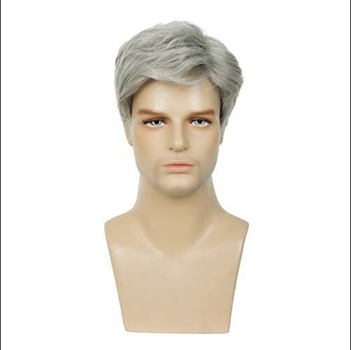 Tóc Giả Nam Nguyên Đầu - Kiểu Side Part Xoăn Châu Âu Bằng Tóc Thật | Wina