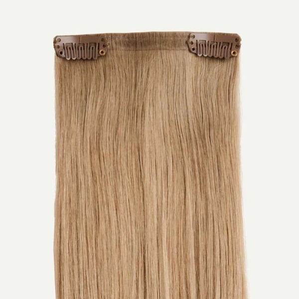 Tóc Kẹp Phím Bằng Tóc Thật - Combo 4 Tóc Kẹp Nâu Vàng Sáng