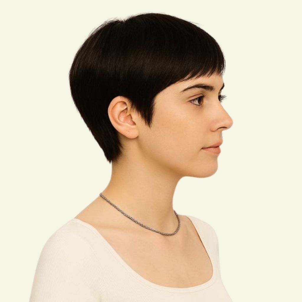 Tóc Giả Che Hói Đỉnh Đầu Nữ - Kiểu Tém Ngắn Siêu Da 3D | Wina