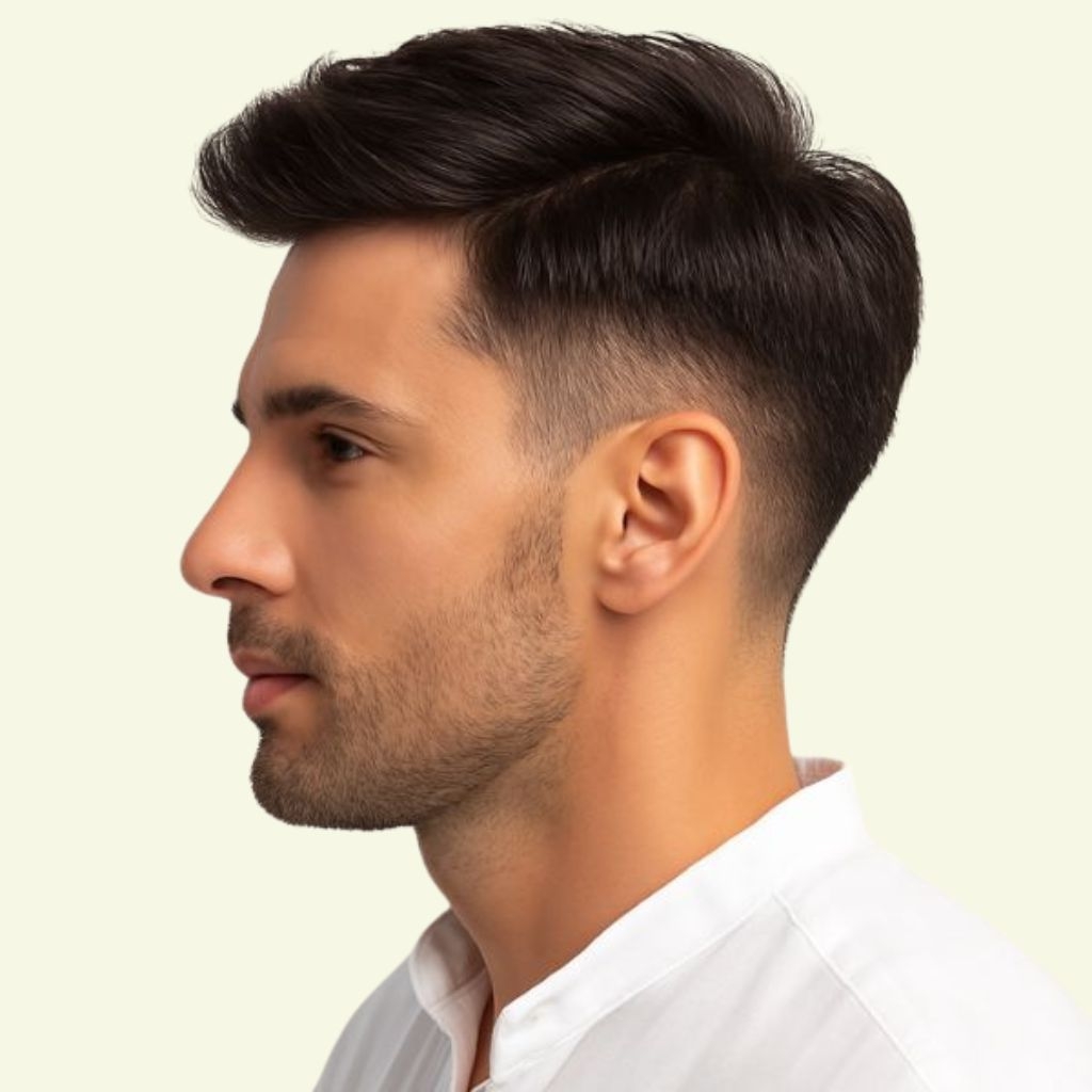 Tóc Giả Nam Che Hói - Kiểu Undercut Vuốt Ngược Bằng Tóc Thật | Wina