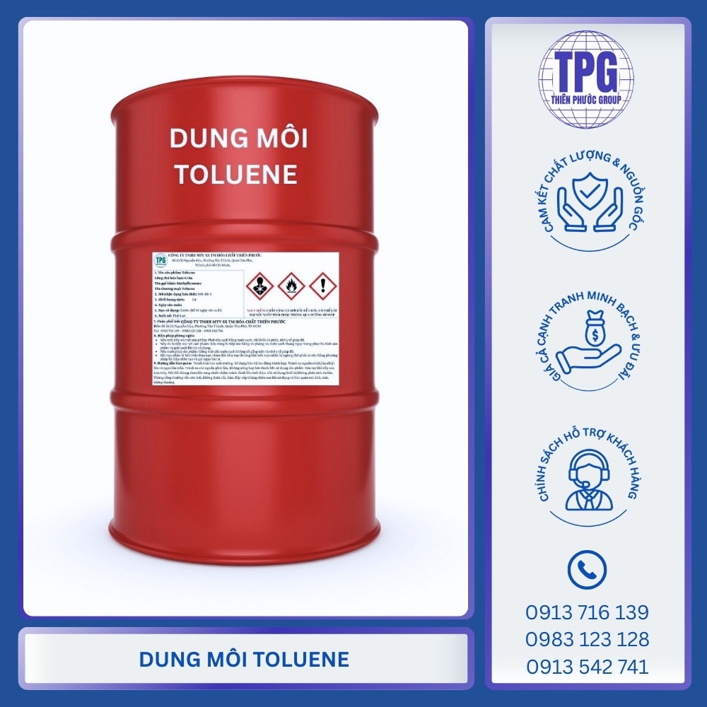 Toluene Là Gì? Dung Môi Toluen C7H8 – Giá Rẻ & Chính Hãng TPHCM