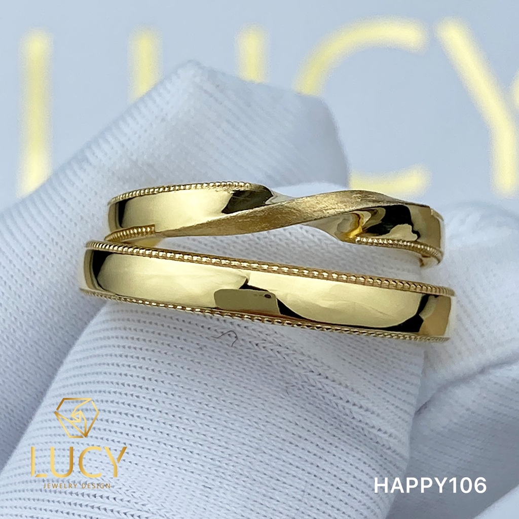HAPPY106 Nhẫn cưới thiết kế, nhẫn cưới đẹp - Lucy Jewelry