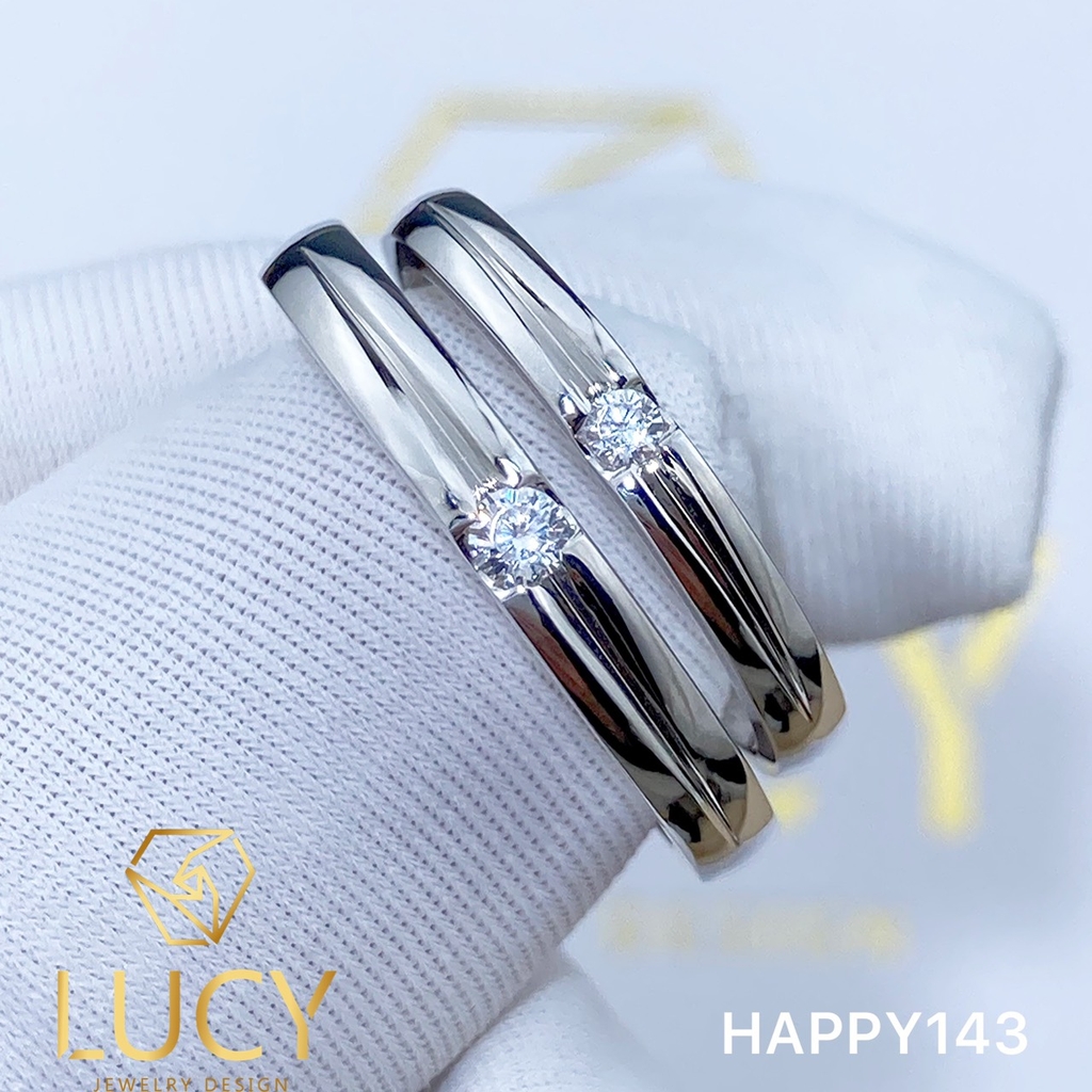 HAPPY143 Nhẫn cưới thiết kế, Nhẫn cưới đẹp, Nhẫn cưới kim cương - Lucy Jewelry