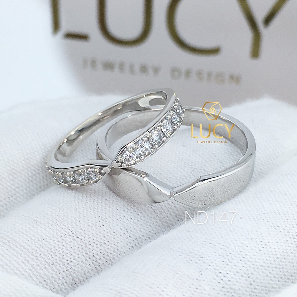 Nhẫn đôi nhẫn cặp bạc Lucy - ND147