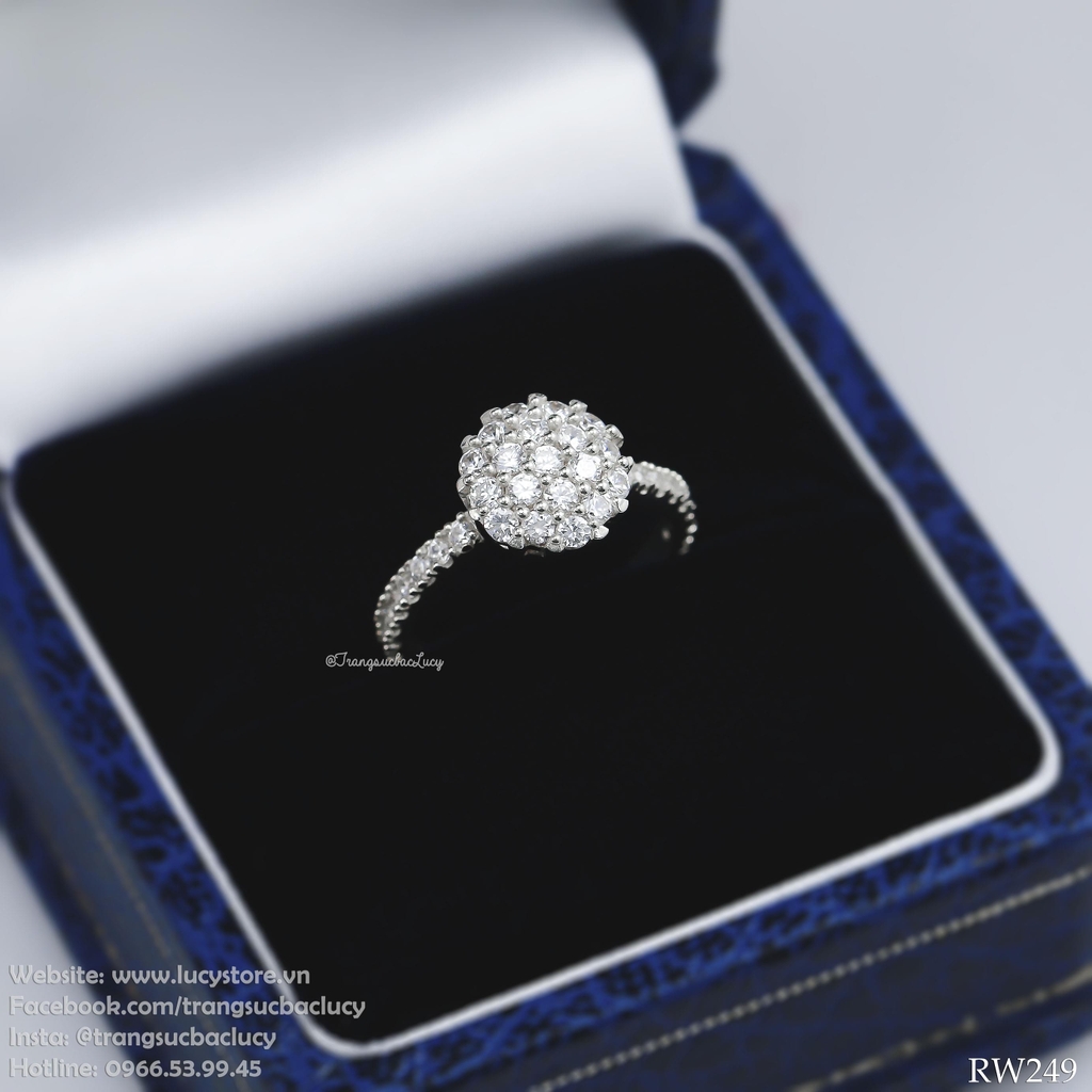 Nhẫn nữ bạc Lucy - RW249 (hàng order)