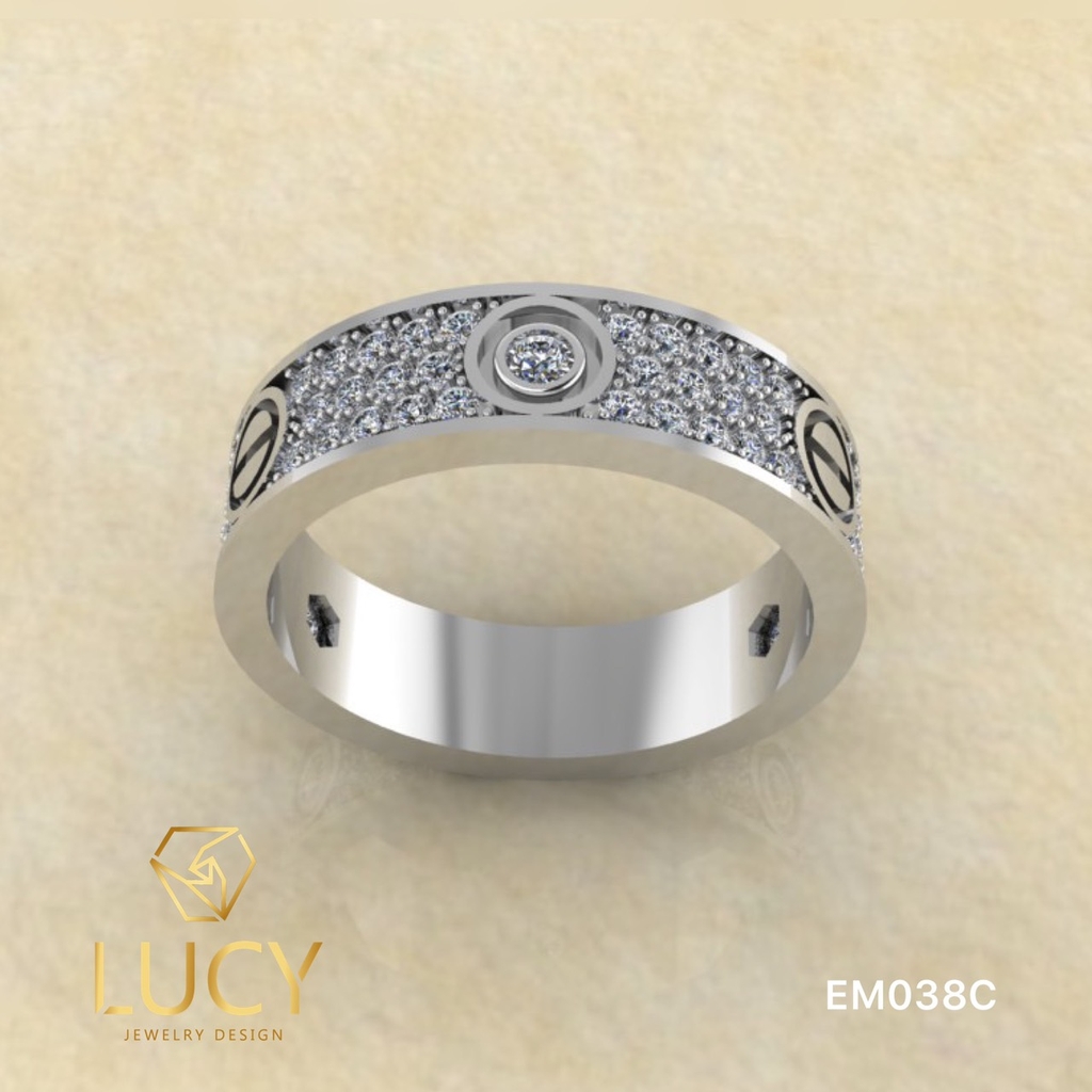 EM038C Nhẫn C.A.R.TI.ER full đá, nhẫn vàng, nhẫn thiết kế - Lucy Jewelry