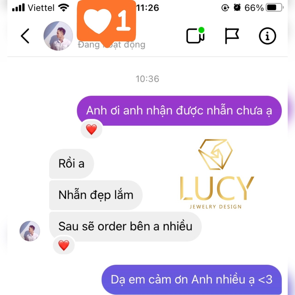 HAPPY085 Nhẫn Unisex full đá 3mm - Lucy Jewelry