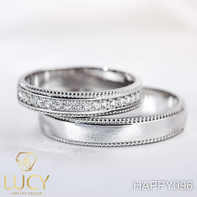 HAPPY096 Nhẫn cưới thiết kế - Lucy Jewelry