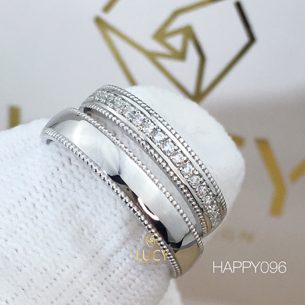 HAPPY096 Nhẫn cưới thiết kế - Lucy Jewelry