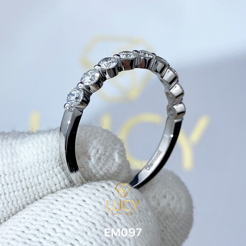 EM097 Nhẫn vàng nữ, nhẫn band 2.5mm, nhẫn nữ thiết kế - Lucy Jewelry