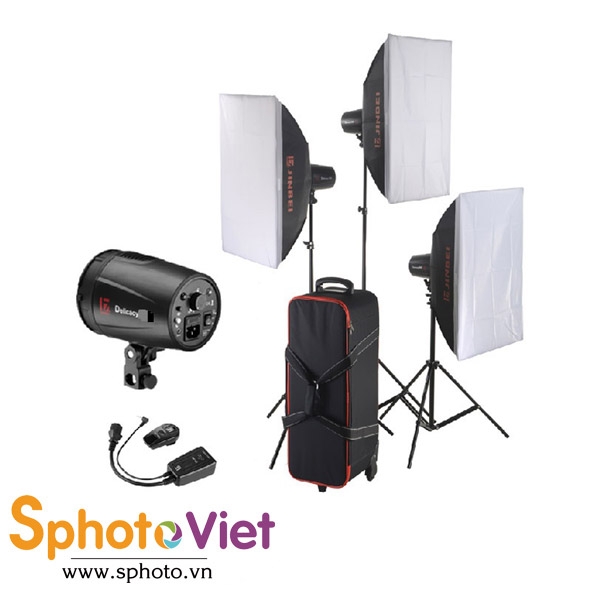 Bộ đèn Flash studio Jinbei D250 Kit 3