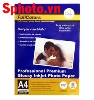 Giấy in ảnh Glossy FullColor A4 - Định lượng 240Gam