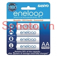 Pin Eneloop AA 1900mah vỉ 4 viên