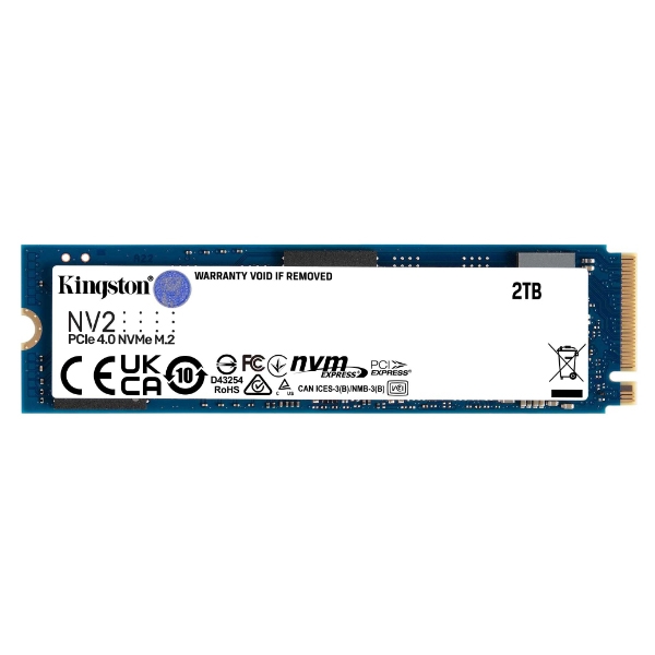 Ổ SSD Kingston NV2 2Tb (NVMe PCIe/ Gen4x4 M2.2280/ 3500MB/s/ 2800MB/s)