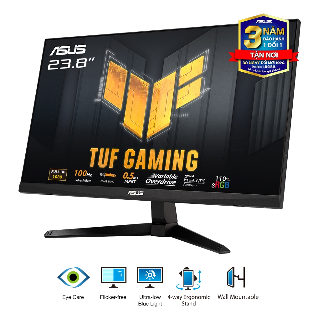 Màn hình gaming Asus TUF G246H1A (23.8Inch/ Full HD/ 0,5ms/ 100HZ/ 300 cd/m2/ IPS)