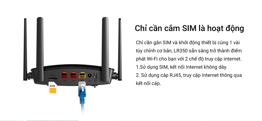 Totolink LR350 - Bộ định tuyến không dây 4G LTE