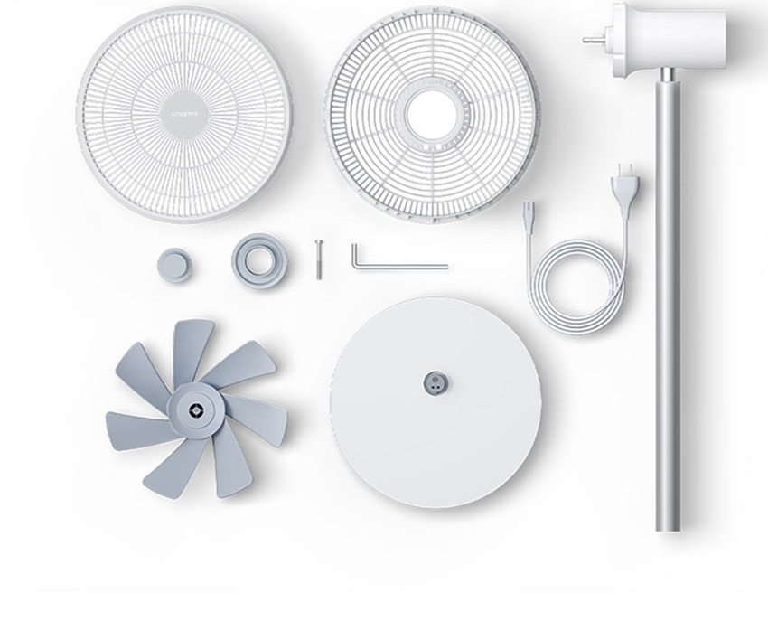 Quạt Tích Điện Thông Minh Xiaomi SmartMi Fan 2S Kèm Remote Điều Khiển (ZLBPLDS03ZM)