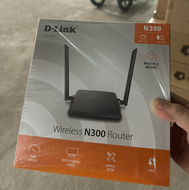 Bộ phát wifi Dlink DIR612 (4 cổng / tốc độ mạng 10/ 100Mbps / tốc độ Wifi 300Mbps/ 2 Ăngten)