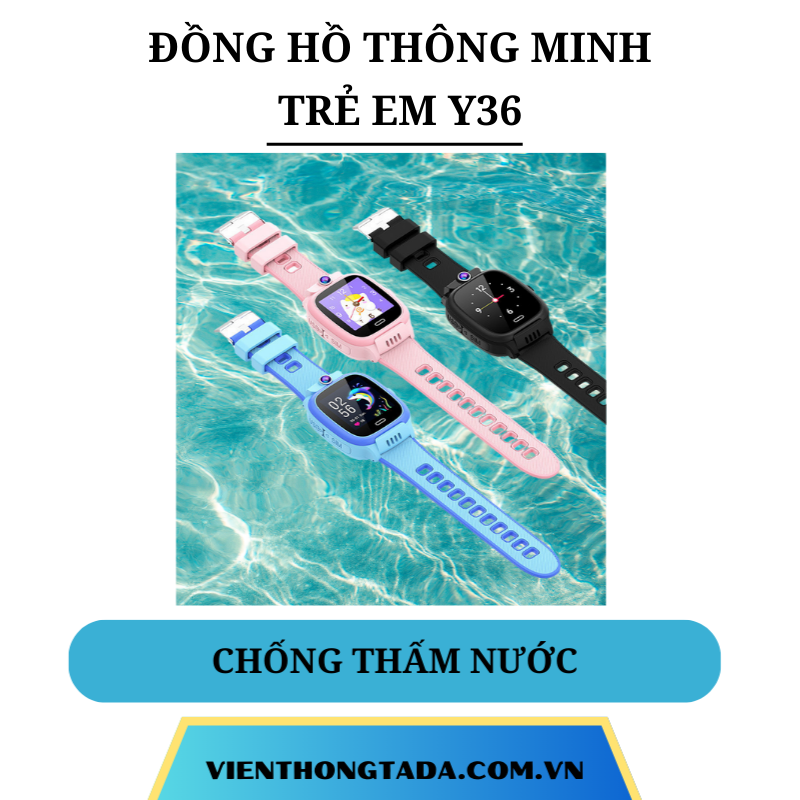 Đồng Hồ Định Vị Thông Minh Trẻ Em Y36 Đàm Thoại 2 Chiều Chống nước IP67 - 4