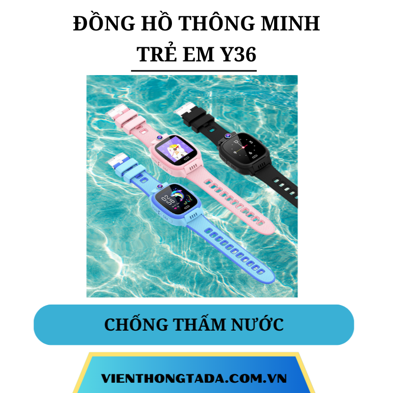 Đồng Hồ Định Vị Thông Minh Trẻ Em Y36 Đàm Thoại 2 Chiều Chống nước IP67 - 4 