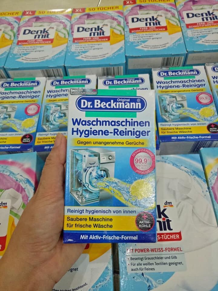 Bột vệ sinh lồng máy giặt Dr Beckmann từ Đức