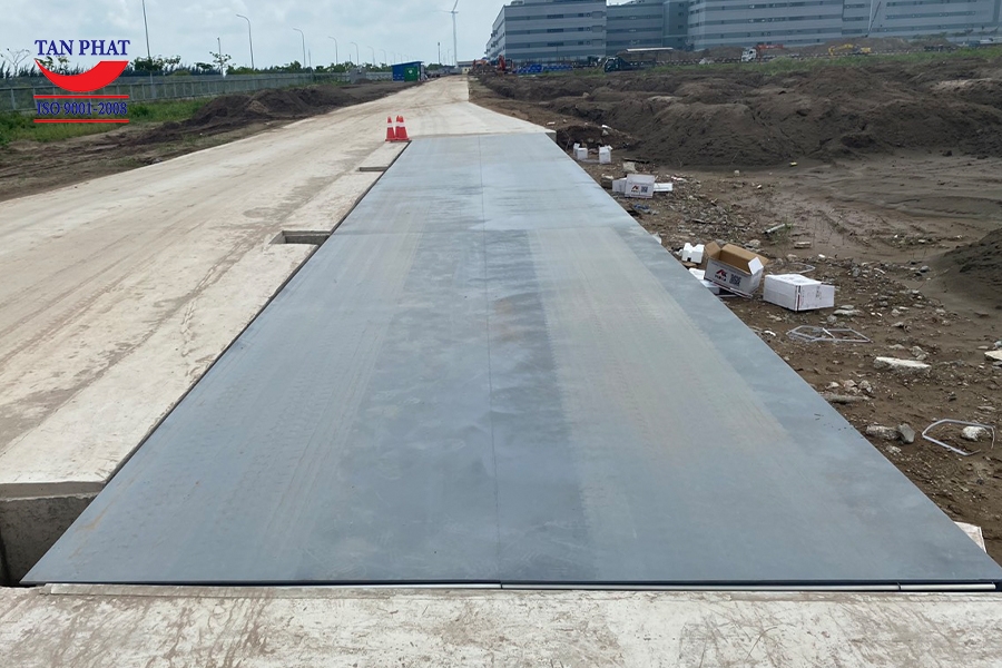 Cân ô tô 80 tấn lắp tại Hải Phòng, kích thước 18m tiêu chuẩn