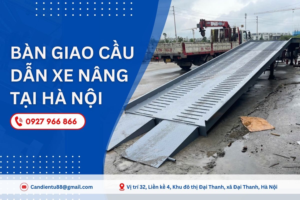 Hoàn thiện bàn giao cầu dẫn xe nâng tại Hà Nội