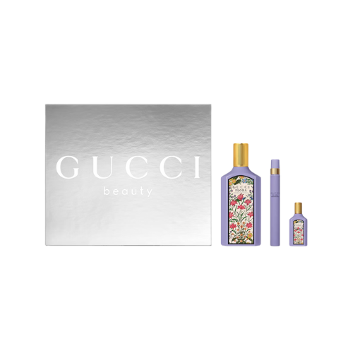 Gift Set Gucci Flora Gorgeous Magnolia EDP 3pcs (100ML + 5ML + 10ML)
