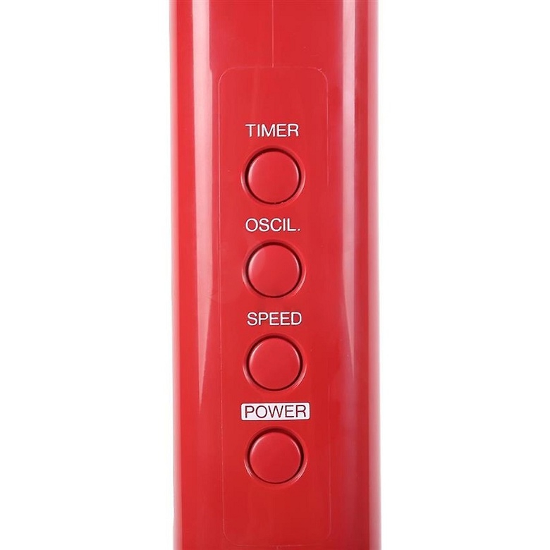Quạt cây  đứng Panasonic, màu đỏ, có điều khiển F-409KMR