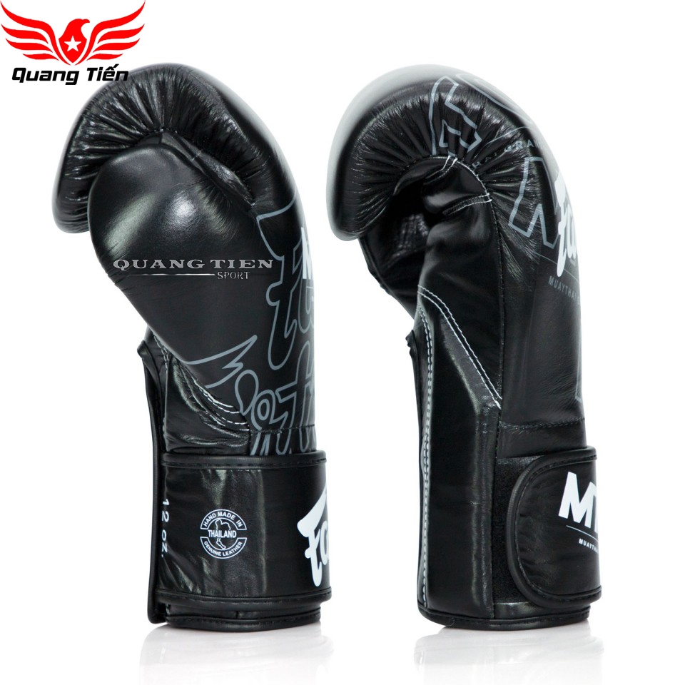 Găng tay boxing BGV Fairtex X MTGP Black Velcro xanh