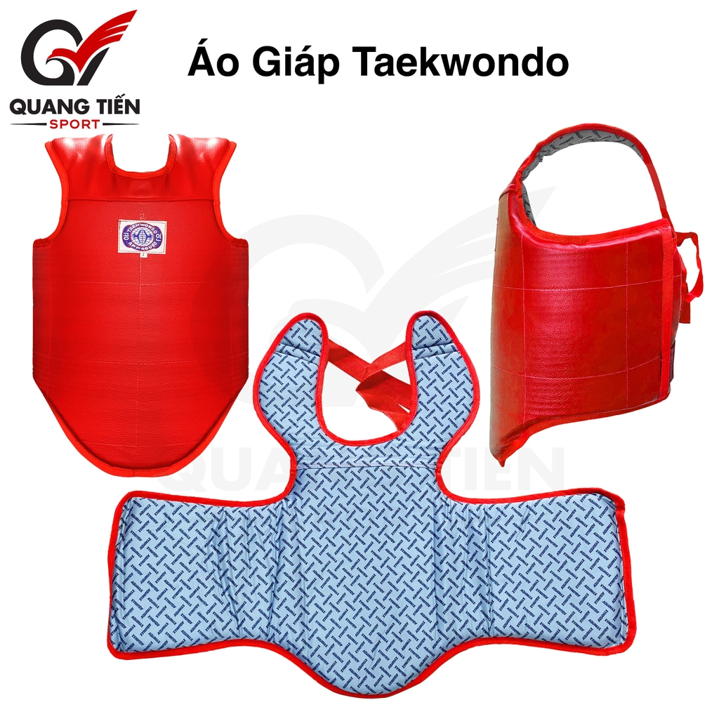 Áo giáp ngực teakwondo cao cấp dày dặn thi đấu