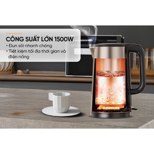 Ấm siêu tốc Inox 2 lớp 2L Sunhouse SHD1396
