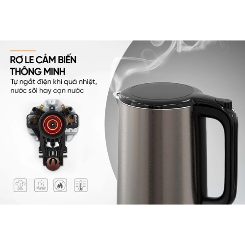 Ấm siêu tốc Inox 2 lớp 2L Sunhouse SHD1396