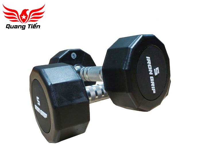 Tạ tay bọc cao su Iron Grip 12,5 kg (1 chiếc)