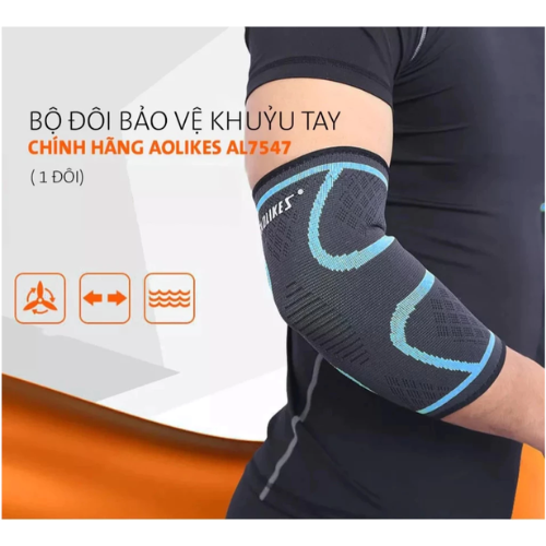Băng Bảo Vệ Khuỷu Tay Chính Hãng Aolikes 7547