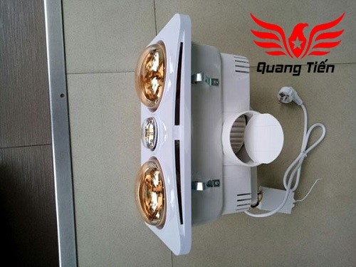 Đèn sưởi nhà tắm 2 bóng Braun Kohn BK02GR 550W (có điều khiển) - Chính Hãng