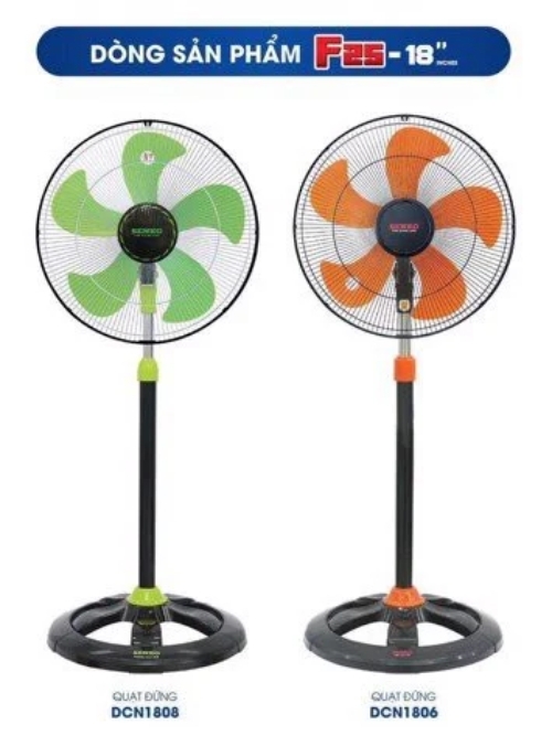 Quạt cây công nghiệp Senko DCN1806 Xanh