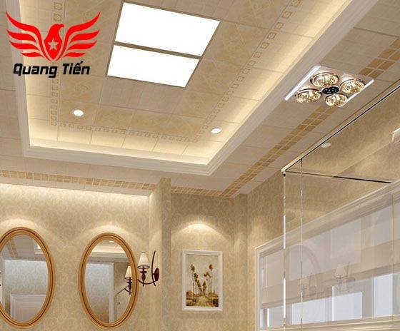 Đèn sưởi nhà tắm 4 bóng âm trần LED HE9 (Điều khiển từ xa) - Chính Hãng